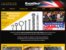 Tablet Screenshot of excaliburscrewbolts.com